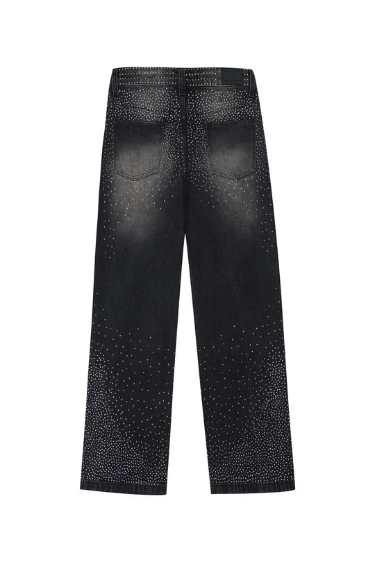 Chic Crystal Loose Jeans