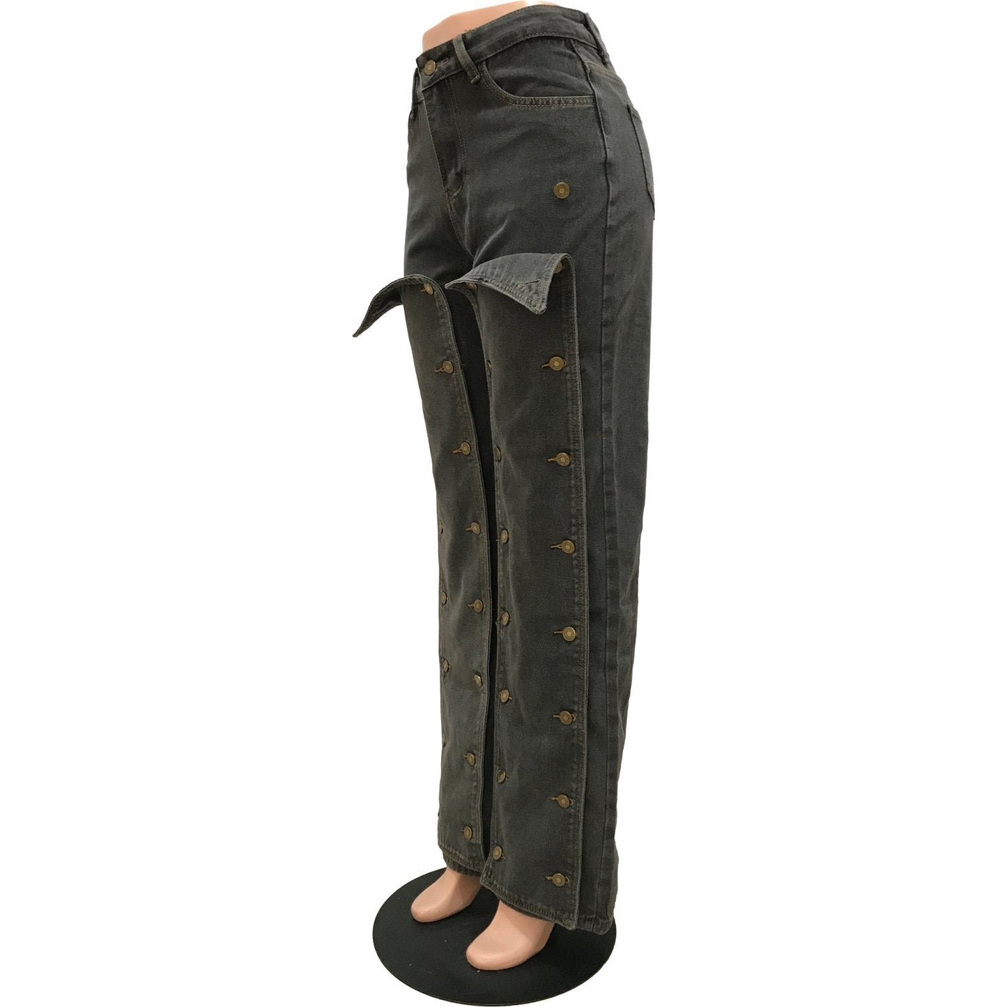 Double-breasted Detachable Jeans