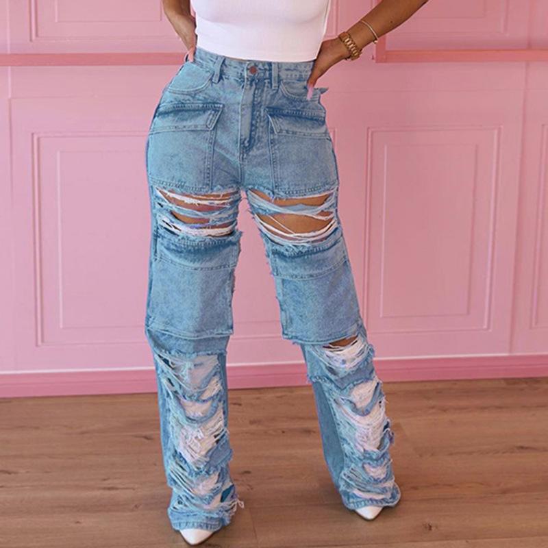 Chic Fly Girl Cargo Jeans
