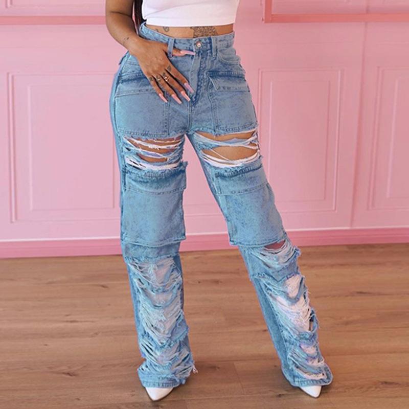 Chic Fly Girl Cargo Jeans