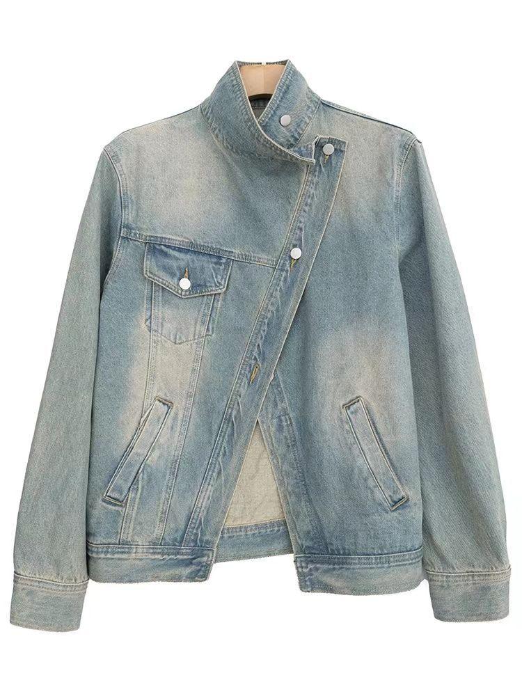 Chic Irregular Denim Jacket