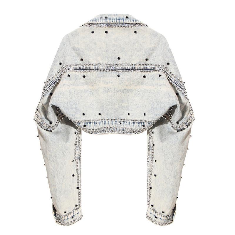 Pop Rivet Drill Denim Jacket