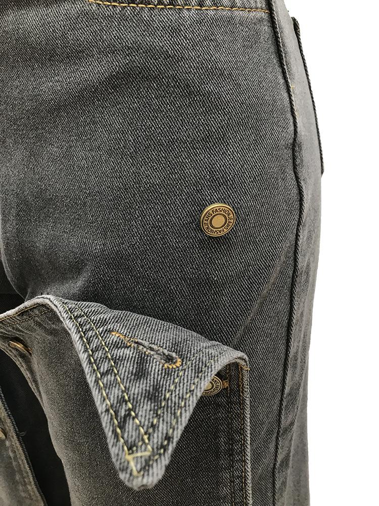Double-breasted Detachable Jeans