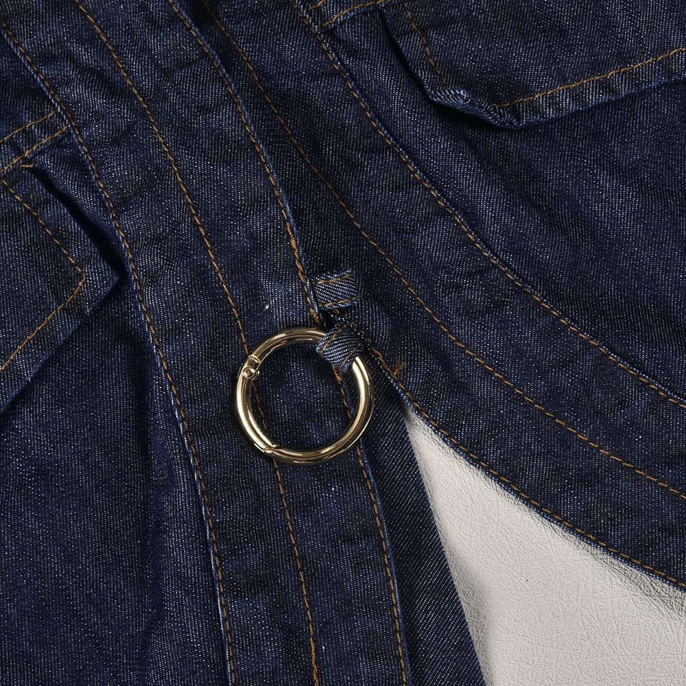 Lassel Navel Short Denim Shirt