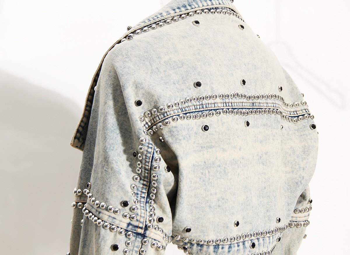 Pop Rivet Drill Denim Jacket