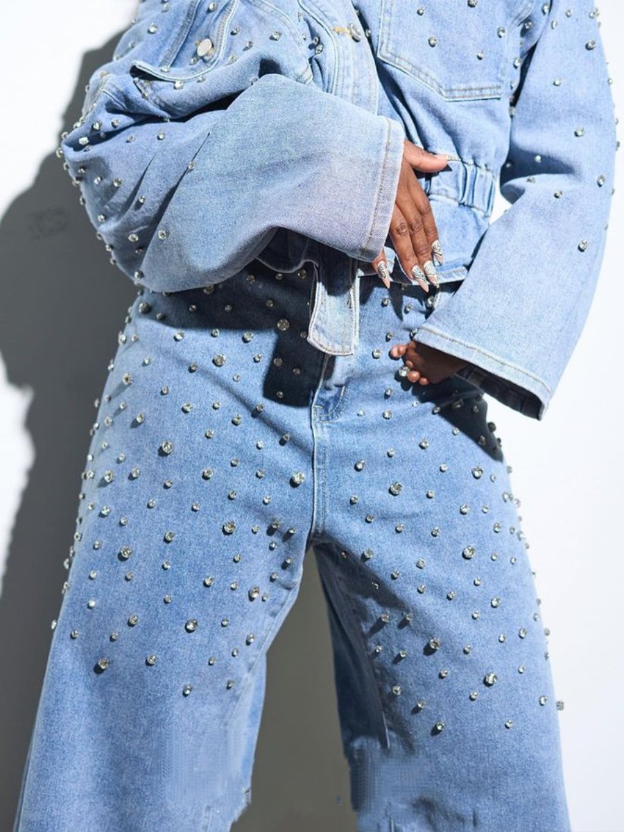 Sparkle Denim Set
