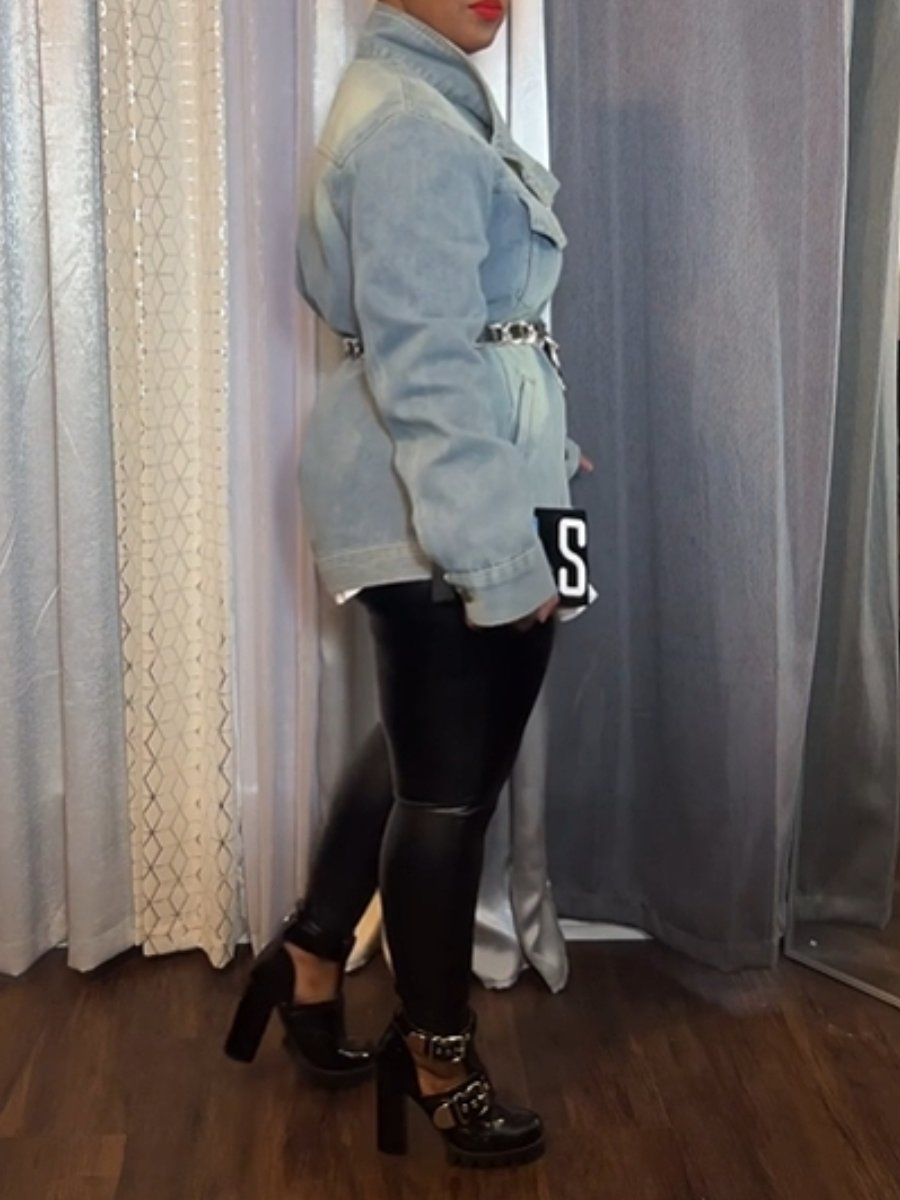 Chic Irregular Denim Jacket