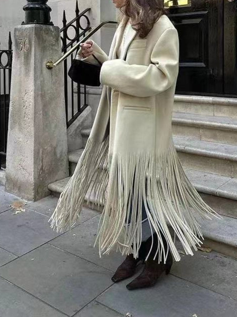 Fringed Trench Coat