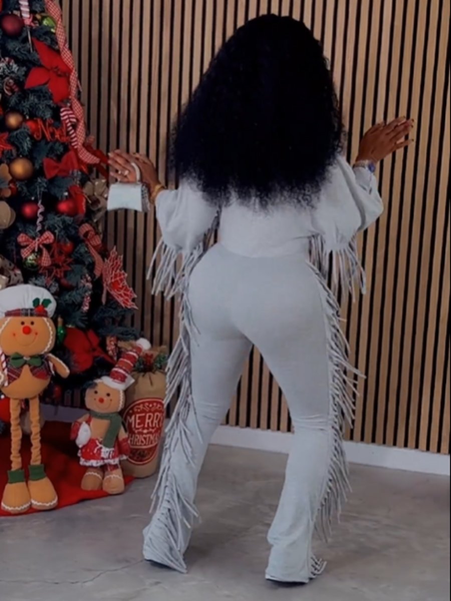 Cute Fringed Jumpsuit