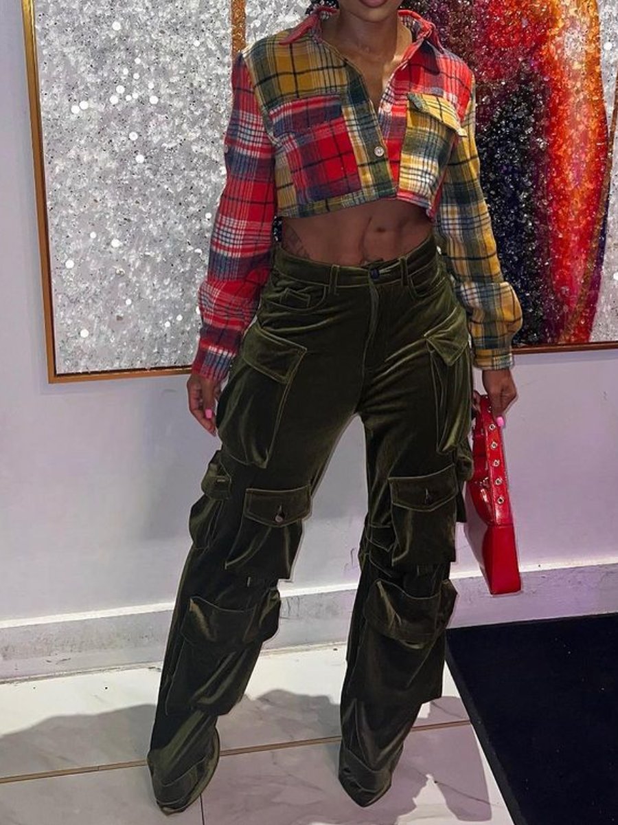 Velvet Cargo Pants