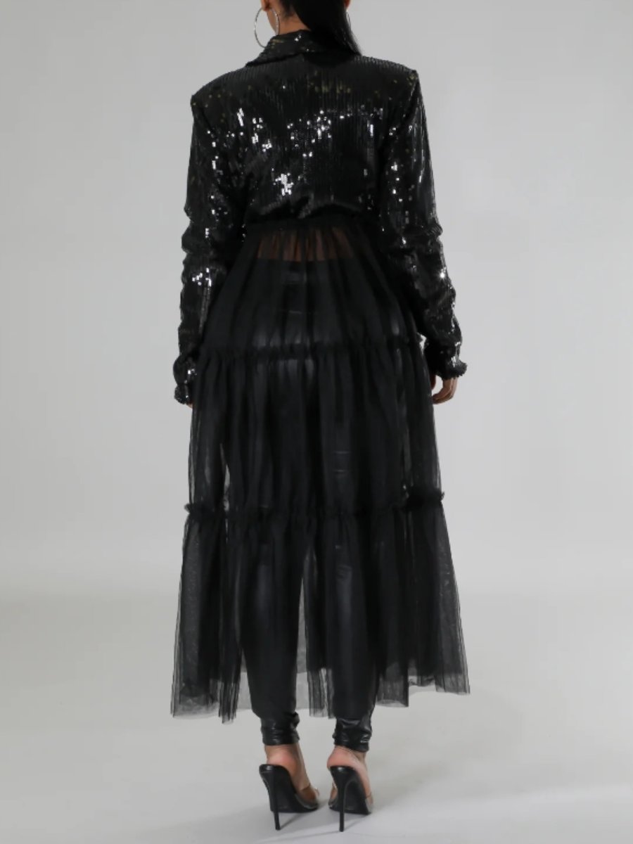 Sequined Tunic Jacket