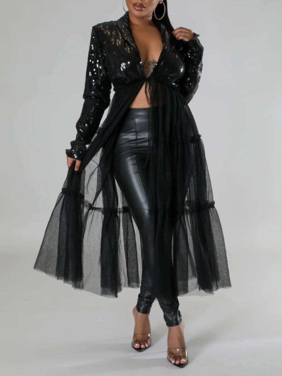 Sequined Tunic Jacket