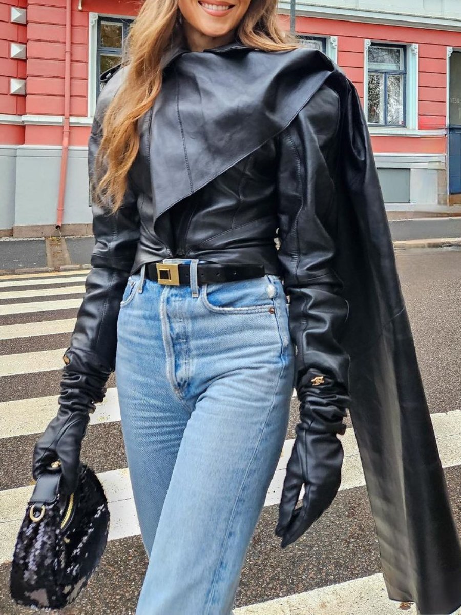 Stylish Black Leather Jacket