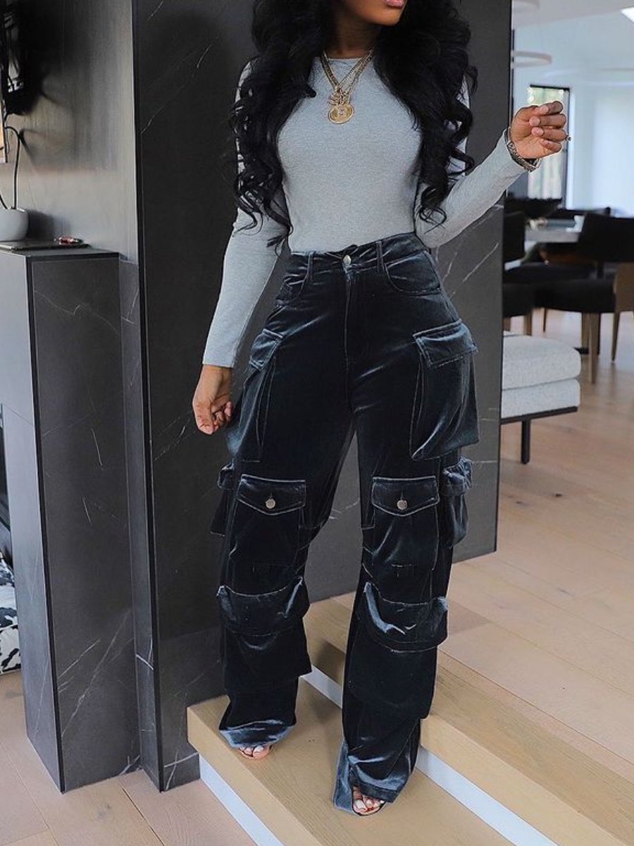 Velvet Cargo Pants