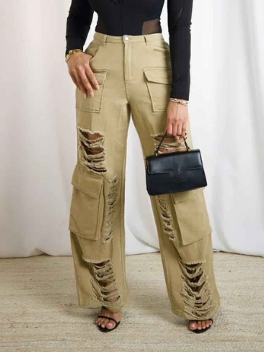 Chic Fly Girl Cargo Jeans