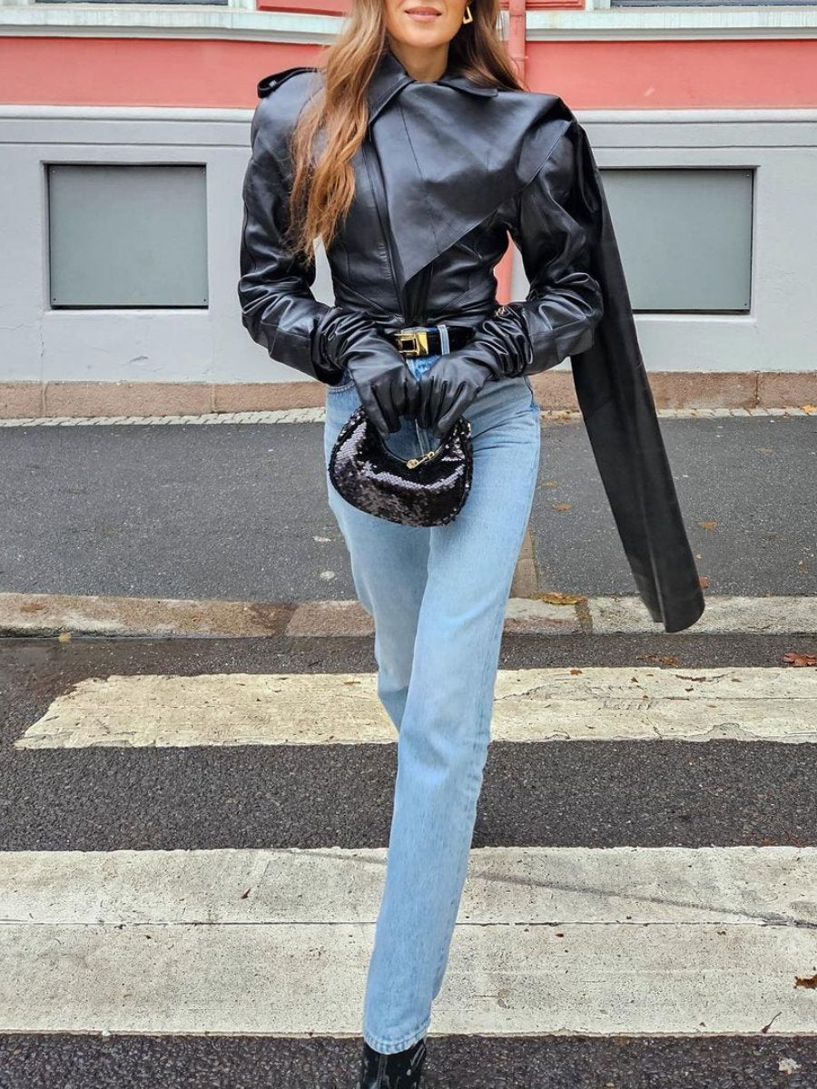 Stylish Black Leather Jacket