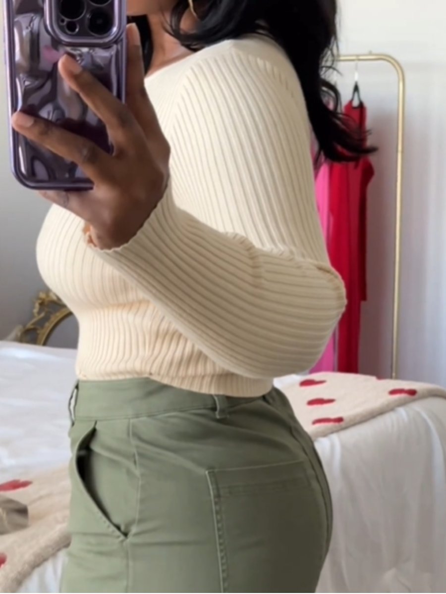 Ripped Split Sweater